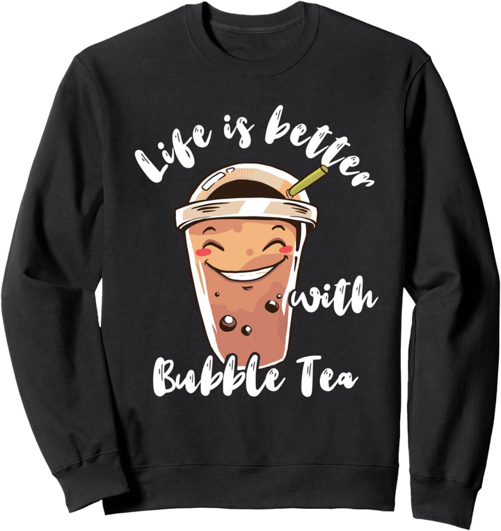 Bubble Tea Becher Süsser Boba Boba Tee Perlen Getränk Kawaii Sweatshirt