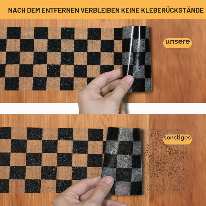 Antirutsch Klebeband, 10cm*10m Antirutsch Band Selbstklebend, Wasserdicht, Kariert, Schachbrettfarbe
