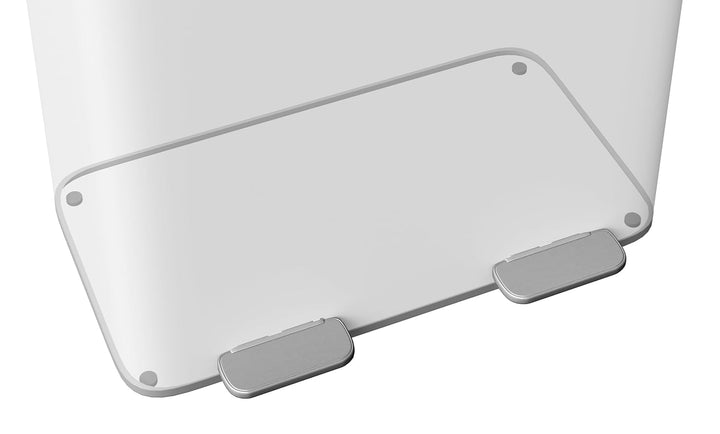 Garvee Mülleimer Küche 2 x 40L Edelstahl – Doppelfach Mülltrennsystem mit Soft-Close-Deckel, Tretmec
