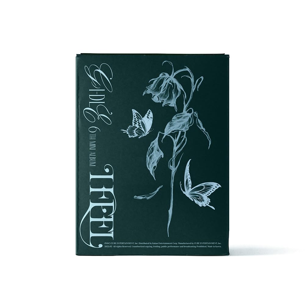 (G) I-DLE - I feel (6th Mini Album) CD+Pre-Order Benefit+Folded Poster (Butterfly ver. / CD Only, No