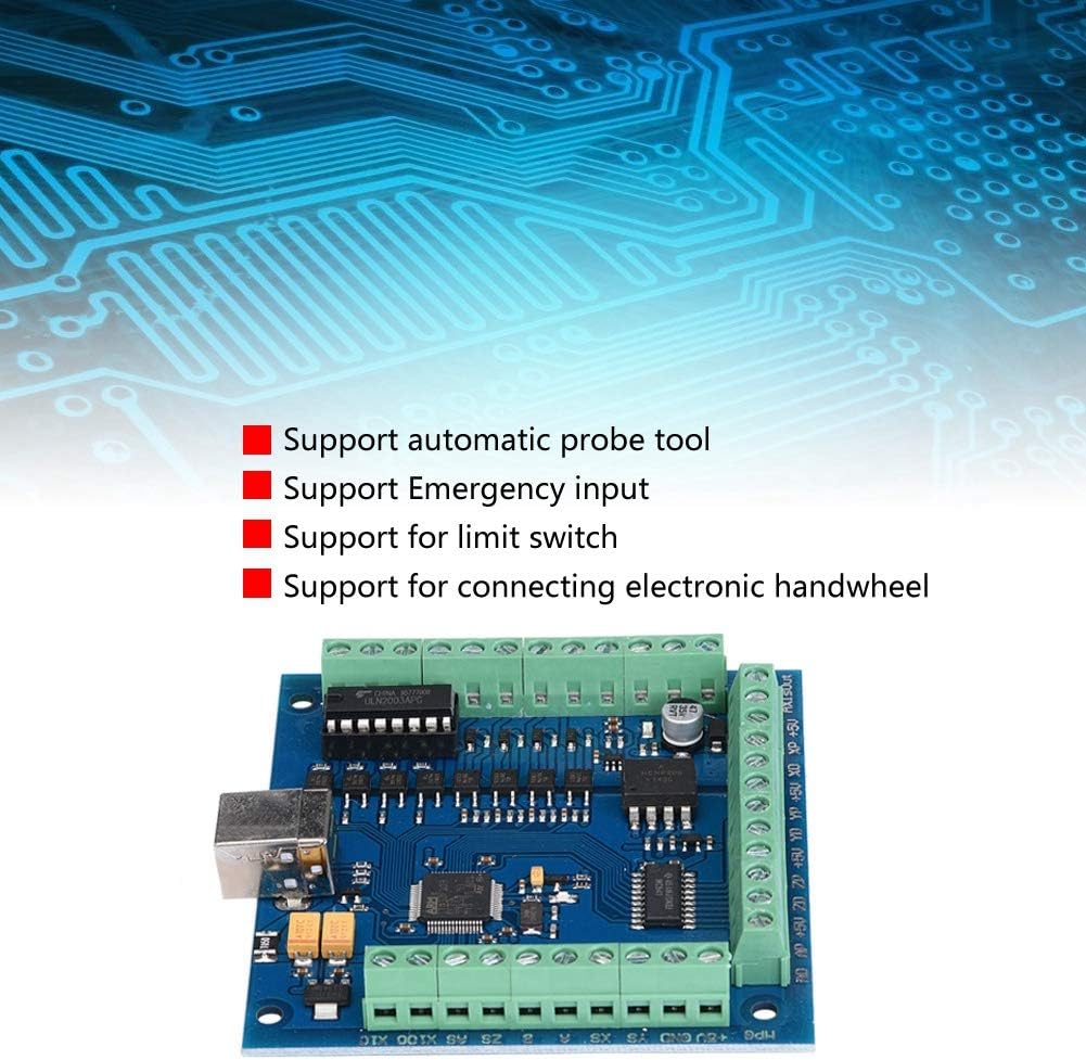 MACH3 Motion Card, 4 Achsen USB CNC Motion Controller Karte Breakout Board, 100 KHz, 100 KHz Motion