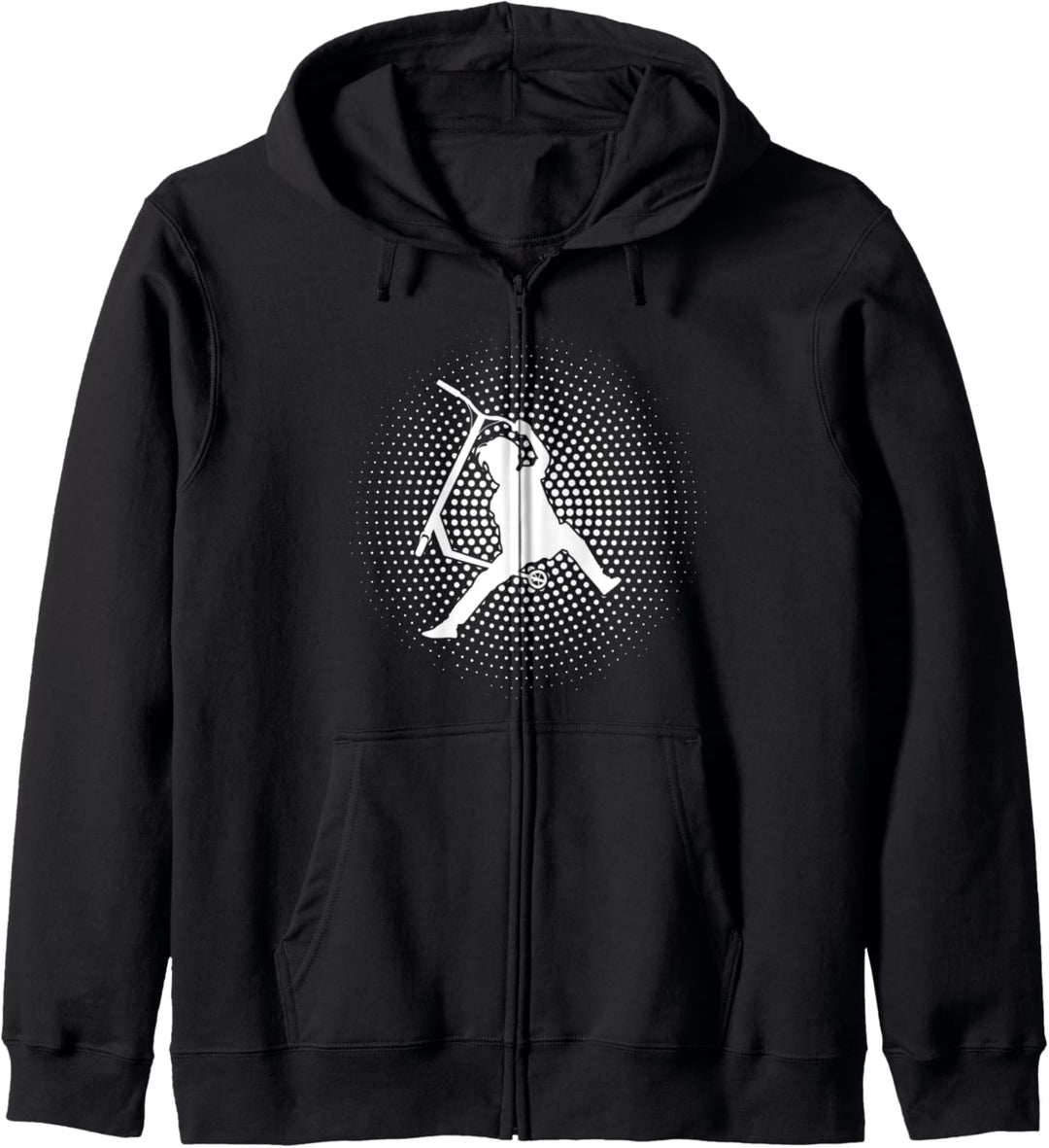 Scooter Roller Stunt Tretroller Retro Jungen Kapuzenjacke