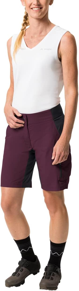 VAUDE Damen Bike Shorts Women's Qimsa Shorty 38 Cassis, 38 Cassis