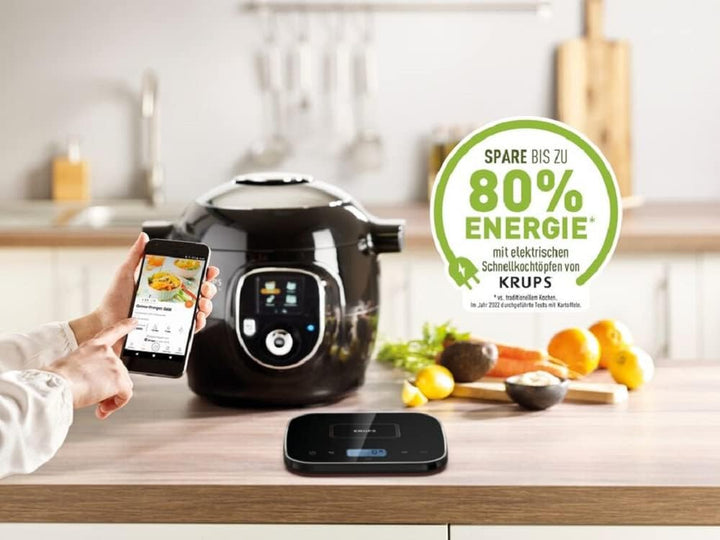 Krups CZ8568 Cook4Me+ Grameez Multikocher inkl. vernetzte Küchenwaage, (1600 Watt, 6 Kochstufen, Fas