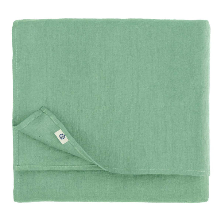 Linen & Cotton Tischdecke Stoff Tischtuch Tischwäsche Hygge - 100% Leinen, Mint Grün (80 x 80 cm) Mi