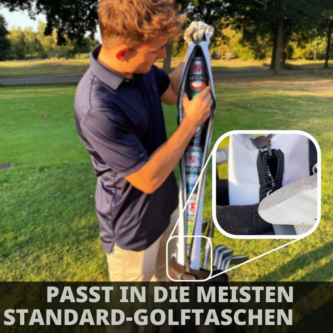 Alpha Putts Getränke Buddy - Die Ultimative Kühltasche Für Golfbags - Hält Dosen und Flaschen Gekühl