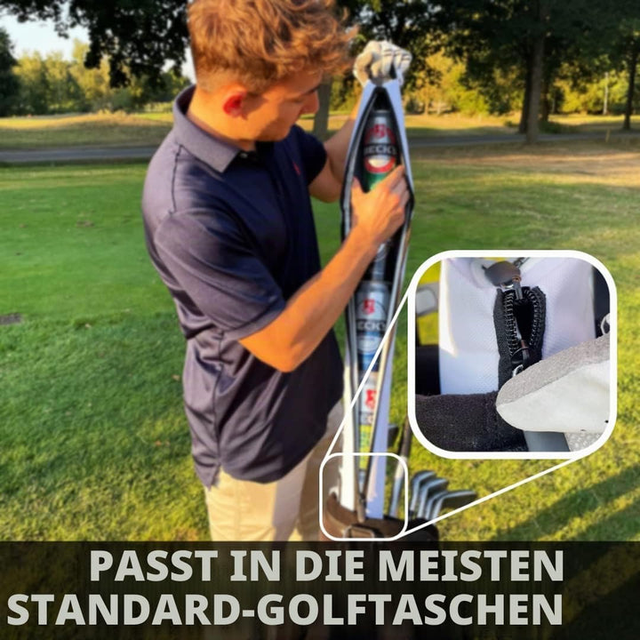 Alpha Putts Getränke Buddy - Die Ultimative Kühltasche Für Golfbags - Hält Dosen und Flaschen Gekühl