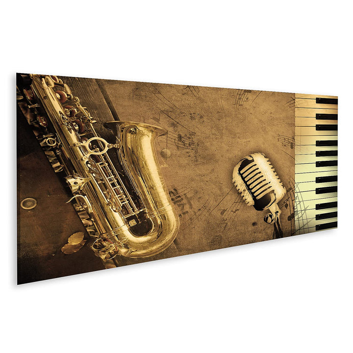 islandburner Bild auf Leinwand Dirty Music Background Mit Klavier Und Sepia Bilder Wandbilder Poster
