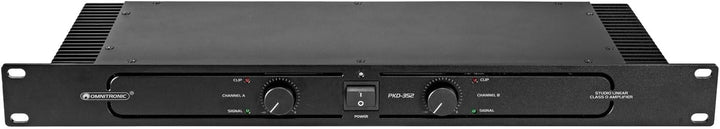 OMNITRONIC PKD-352 Class-D Studioverstärker | 2-Kanal-Studio-Verstärker mit Schaltnetzteil, 2 x 175