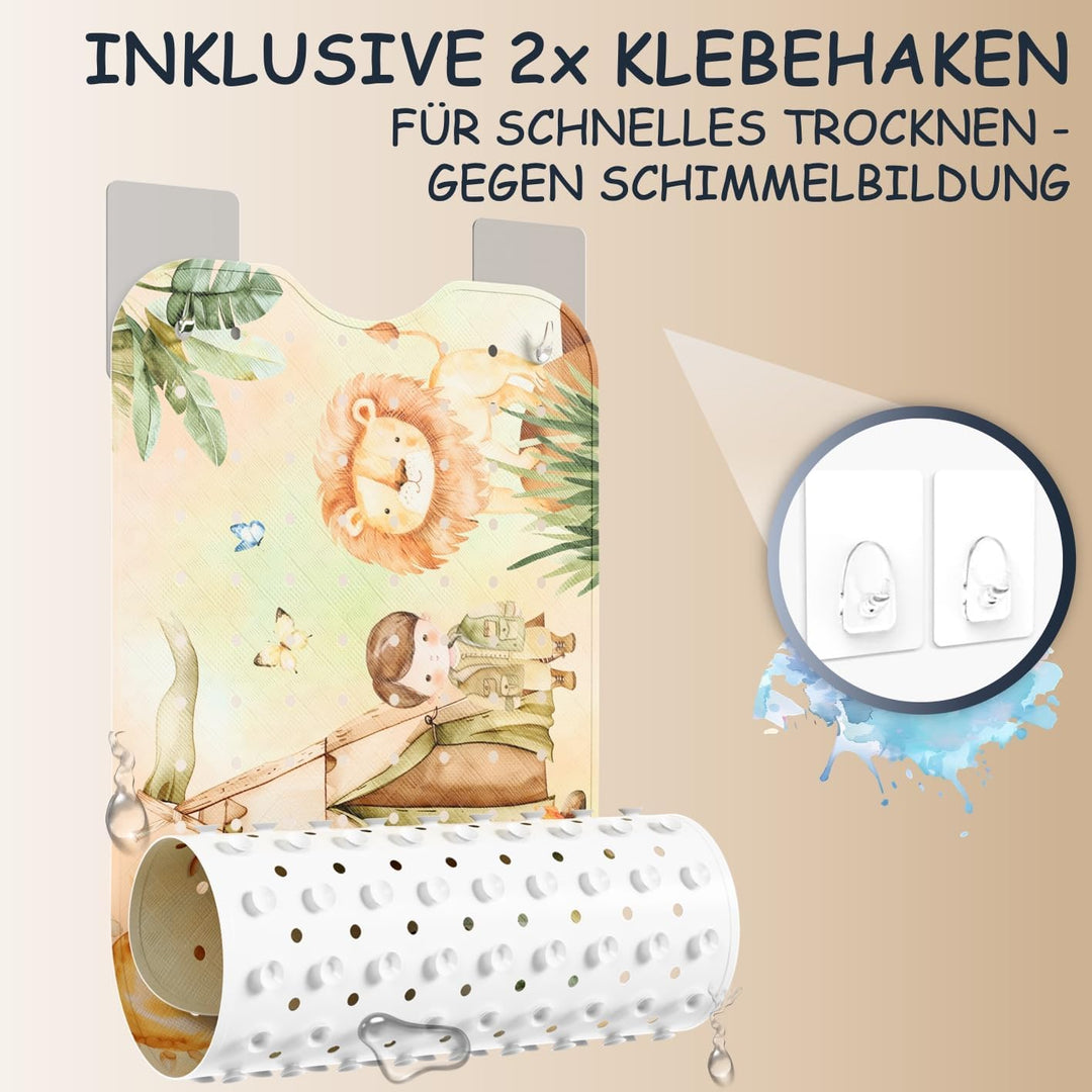 Badewannenmatte Kinder rutschfest [100x40cm] - Antirutschmatte Badewanne BPA frei - Badematte Kinder