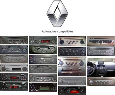 USB Interface MP3 FLAC - Auxiliary für Auto Renault | Ladegerät | Klinkenbuchse | Unsichtbares Unter