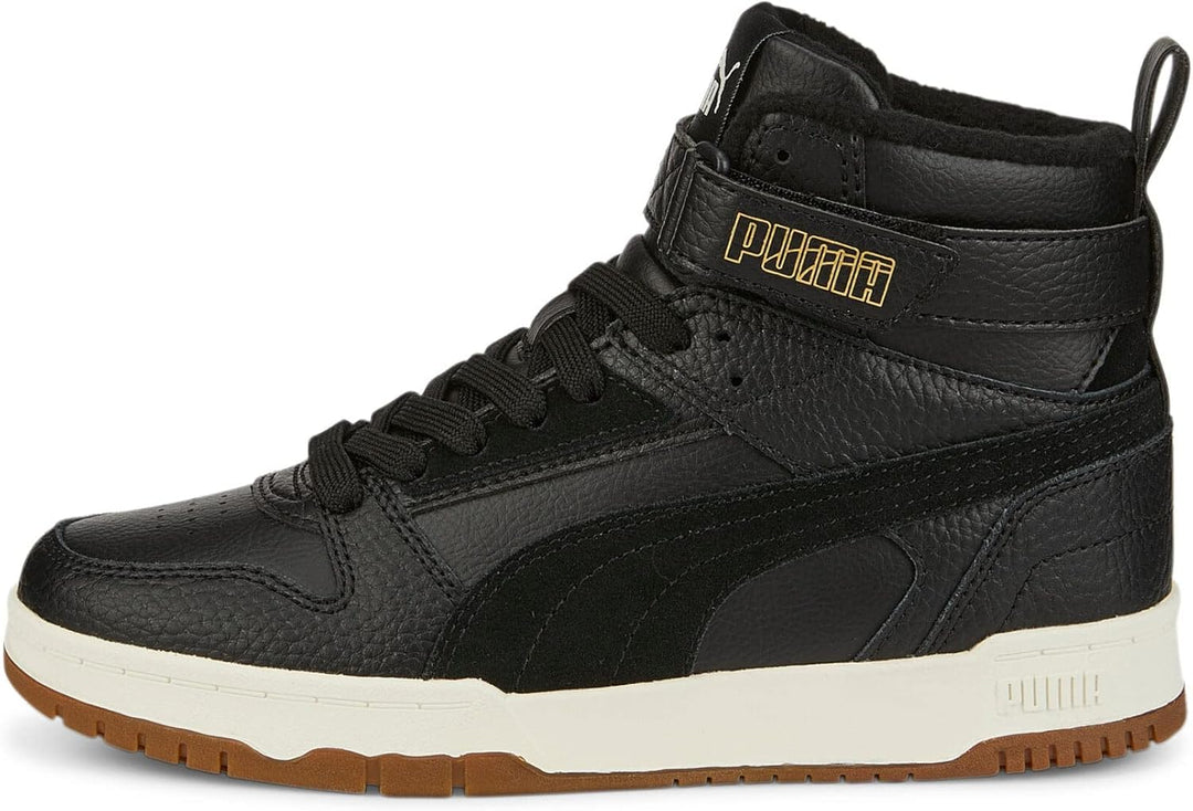 PUMA Unisex Kinder Rbd Game WTR Jr Sneaker 37.5 EU Puma Black Puma Black Puma Team Gold, 37.5 EU Pum
