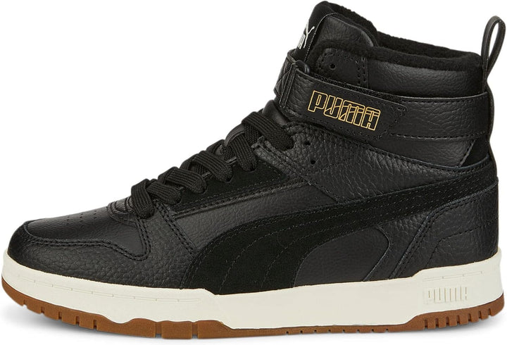 PUMA Unisex Kinder Rbd Game WTR Jr Sneaker 37.5 EU Puma Black Puma Black Puma Team Gold, 37.5 EU Pum