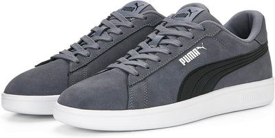 PUMA Unisex Smash 3.0 Sneaker 39 EU Gray Tile Puma Black Puma White, 39 EU Gray Tile Puma Black Puma