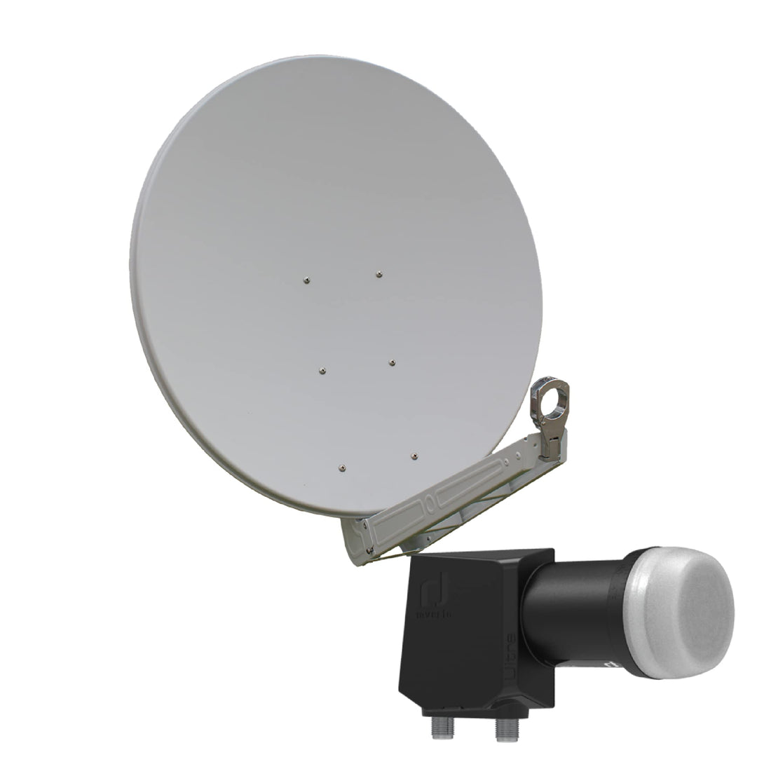 Gibertini OP 85 SE - Alu-Antenne - weiss - 2 Teilnehmer 2 Teilnehmer Weiss, 2 Teilnehmer Weiss