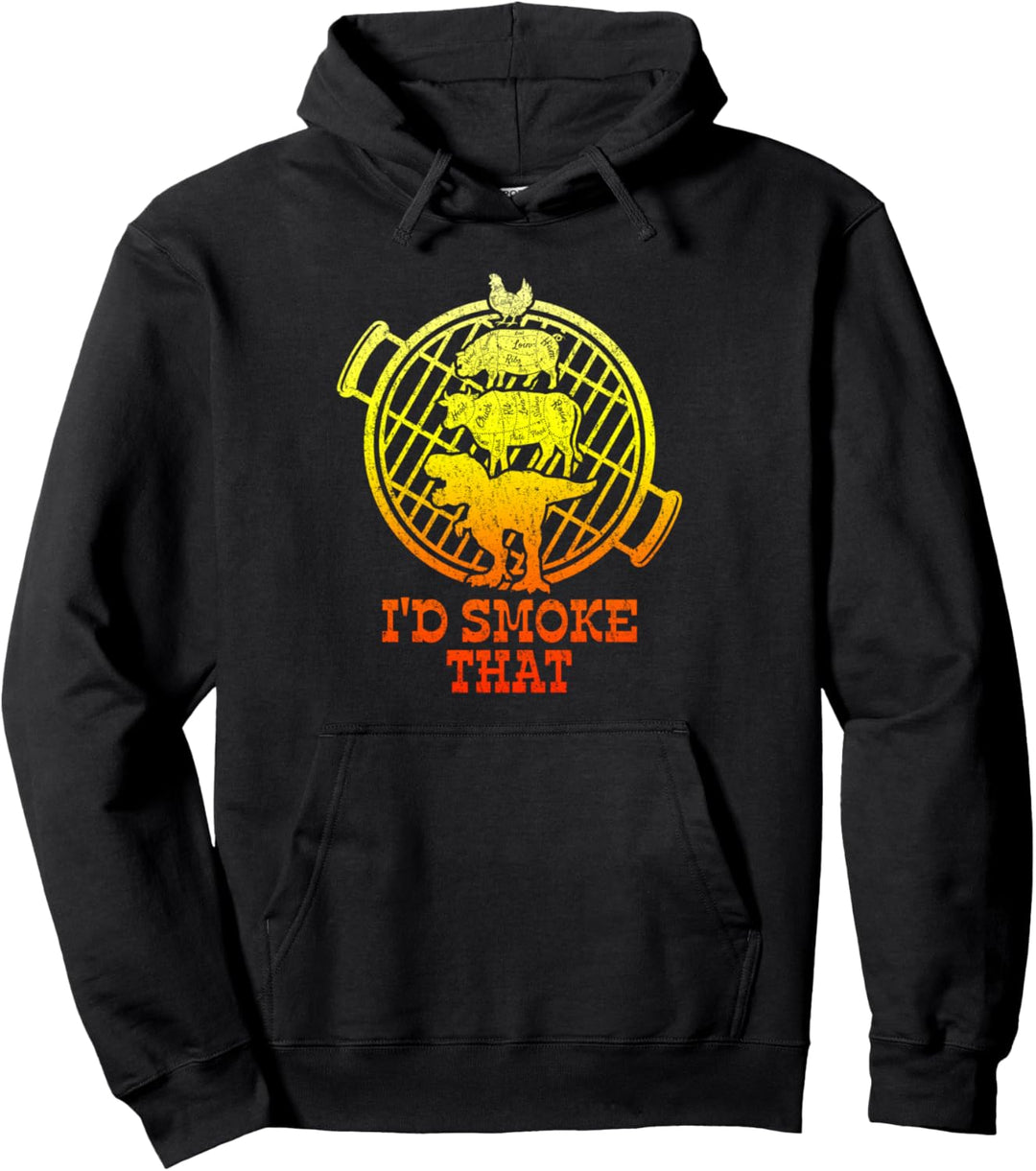 I'd Smoke That | Lustiges Barbecue Smoker Grill Grillen BBQ Pullover Hoodie