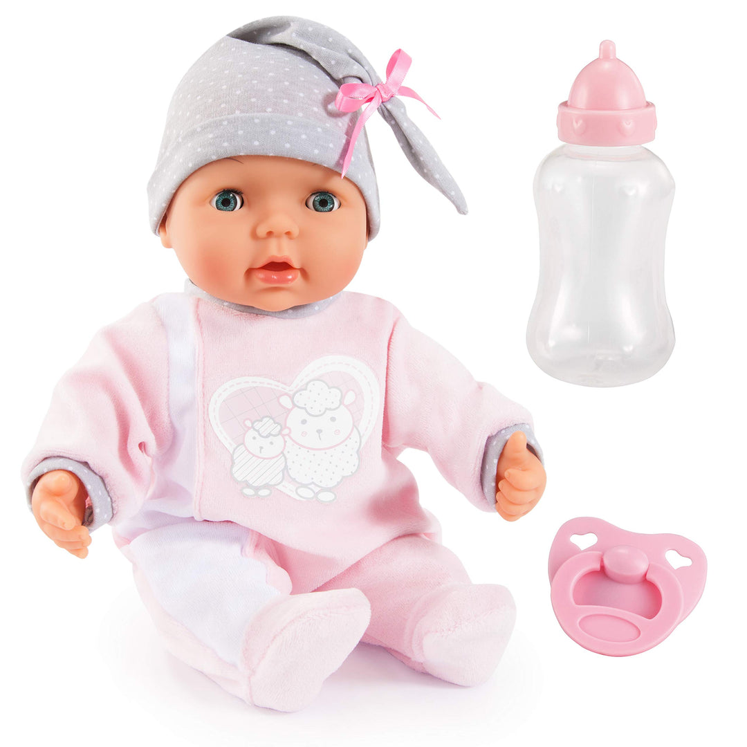 Bayer Design 93829AA My Piccolina Interactive Puppe mit Funktion, sprechend, Babylaute, bewegt den M