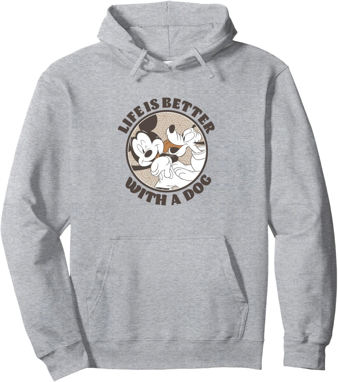 Disney Mickey And Friends Life Is Better With A Dog Pullover Hoodie