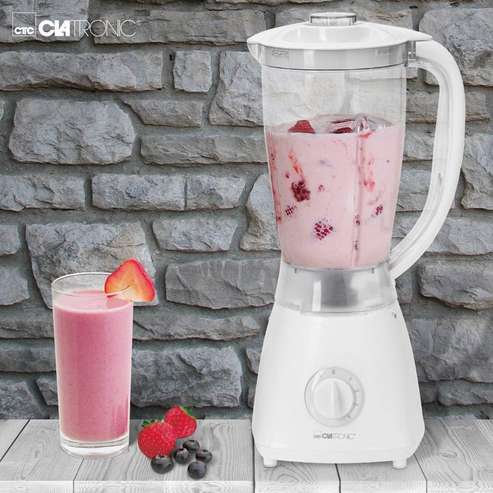 Clatronic Standmixer | Universalmixer | 1,5 Liter | Mixer | Edelstahlmesser | Zerkleinern, Shaken un