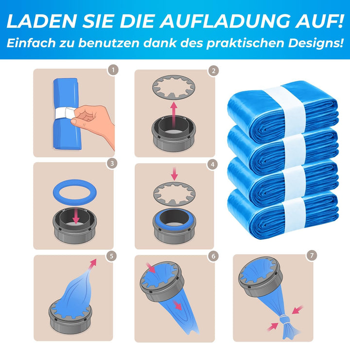 My Happy Nappy Nachfüllkassetten -【Kompatibel mit Tommee Tippee Sangenic Tec, Simplee Sangenic und T