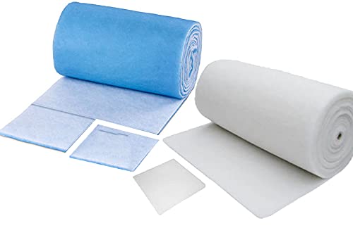 G2 Filtermatte 1x1m - Luftfiltermatte 1m² für Lüftungsanlagen - Filterrolle aus Polyester - 17–20mm