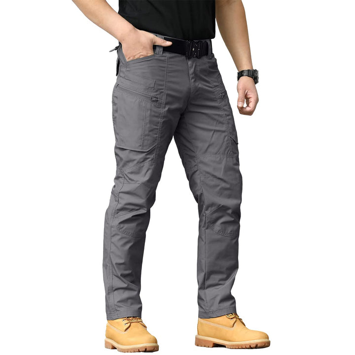 CARWORNIC Herren Taktische Hose wasserdichte Cargo Hose Militär Outdoorhose 30W / 30L Dunkelgrau, 30