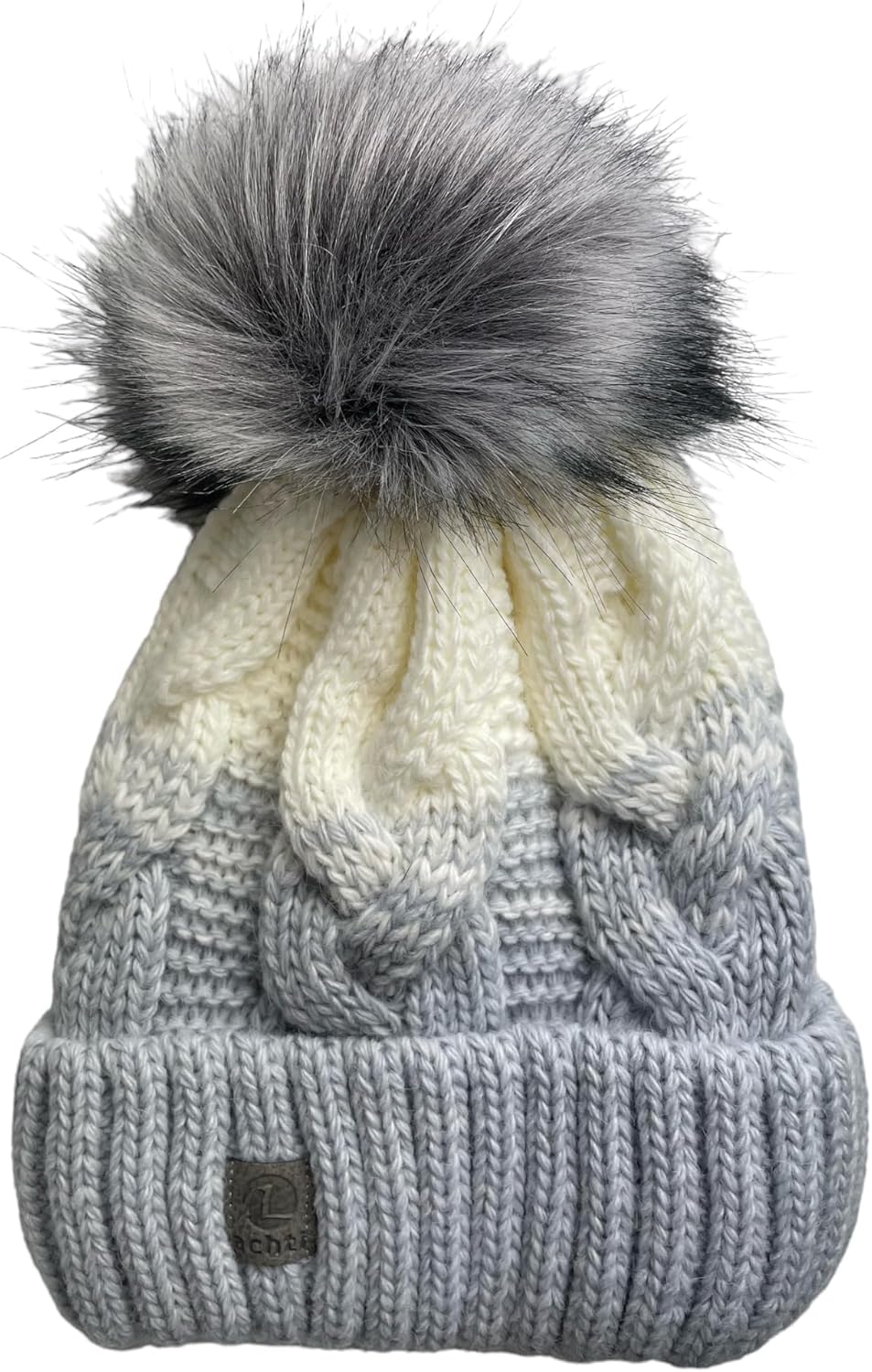 kennydoo Mütze &amp; Schal Set achti I 2 teilig I Damen Kombi - Beanie mit grossem Bommel und Loop I kus