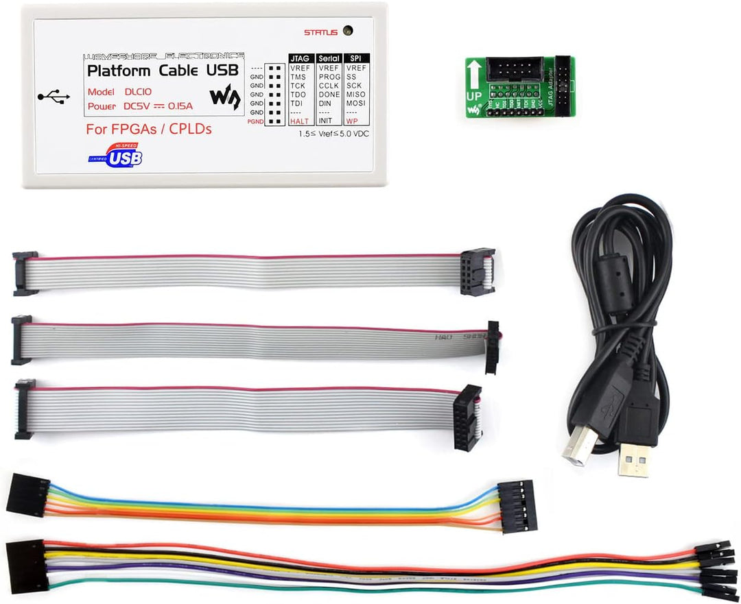 Waveshare XILINX JTAG Download Debugger Compatible XILINX Platform Cable USB FPGA CPLD in-Circuit De