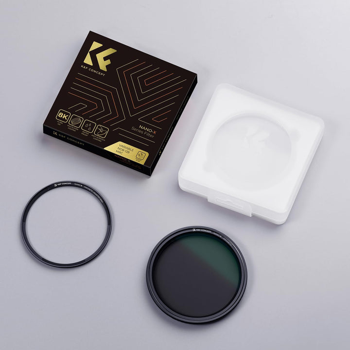 K&F Concept ND Filter 82mm Magnetischer Variabler Graufilter ND8-128 (3-7 Stop) Neutral Graufilter m