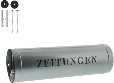 Burg-Wächter Zeitungsrolle mit Seitendeckel, Briefkastenergänzung, Rund, Verzinkter Stahl, 800 SI, S