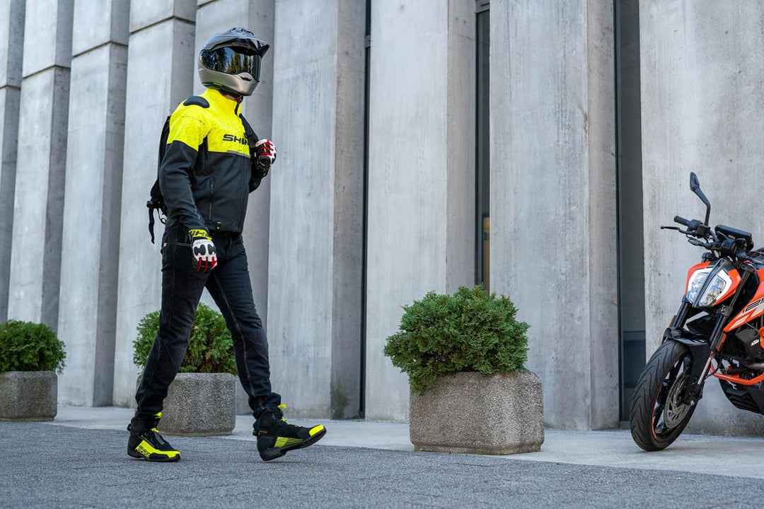 SHIMA EDGE, Motorradschuhe für Männer - Verstärkte Strassenreitschuhe mit ATOP-Verschlusssystem Vent