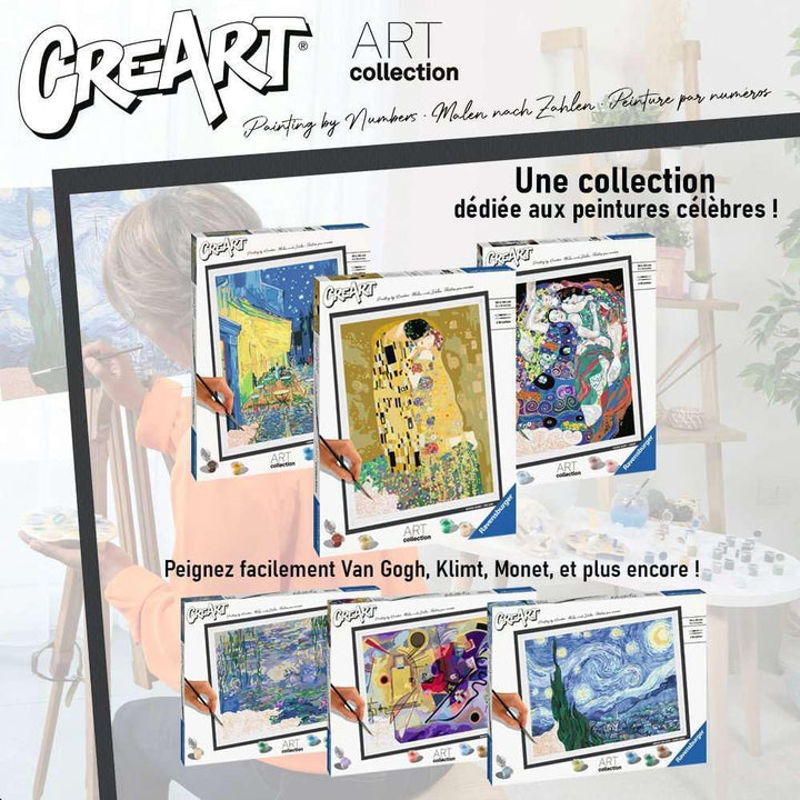 Ravensburger CreArt 23691 - Der Schrei (Edvard Munch) - Malen nach Zahlen Erwachsene, DIY Malset mit