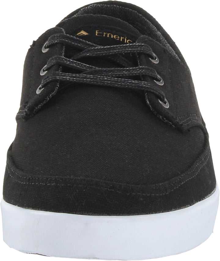Emerica Herren The Troubadour Low Skateboardschuhe 45.5 EU Black White, 45.5 EU Black White