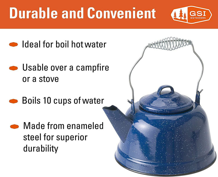 GSI Outdoor Camp Set Blaue Emaille 10 cup, 10 cup