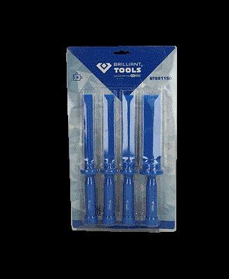 BRILLIANT TOOLS BT691150 Kunststoff-Schaber-Satz, 4-tlg [Powered by KS TOOLS]