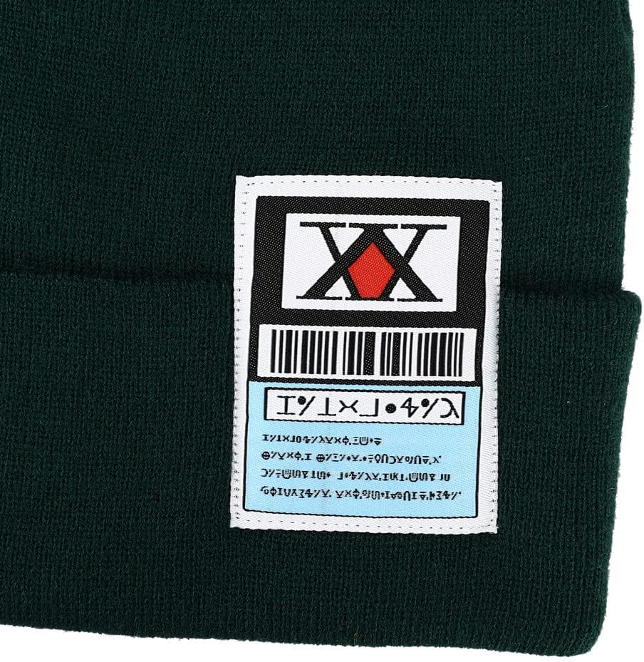 Hunter X Hunter Gerippte Strickmütze, Grün Dunkelgrün, Dunkelgrün