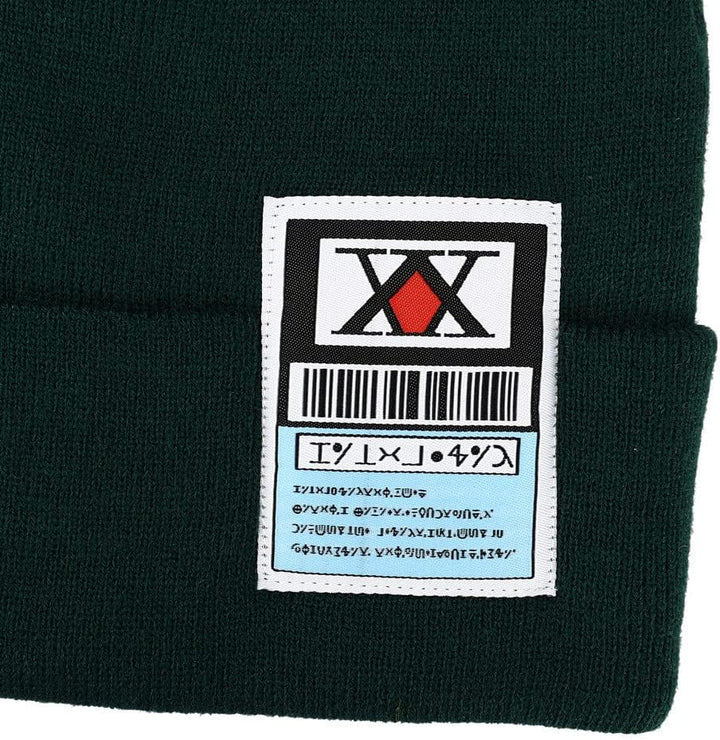 Hunter X Hunter Gerippte Strickmütze, Grün Dunkelgrün, Dunkelgrün
