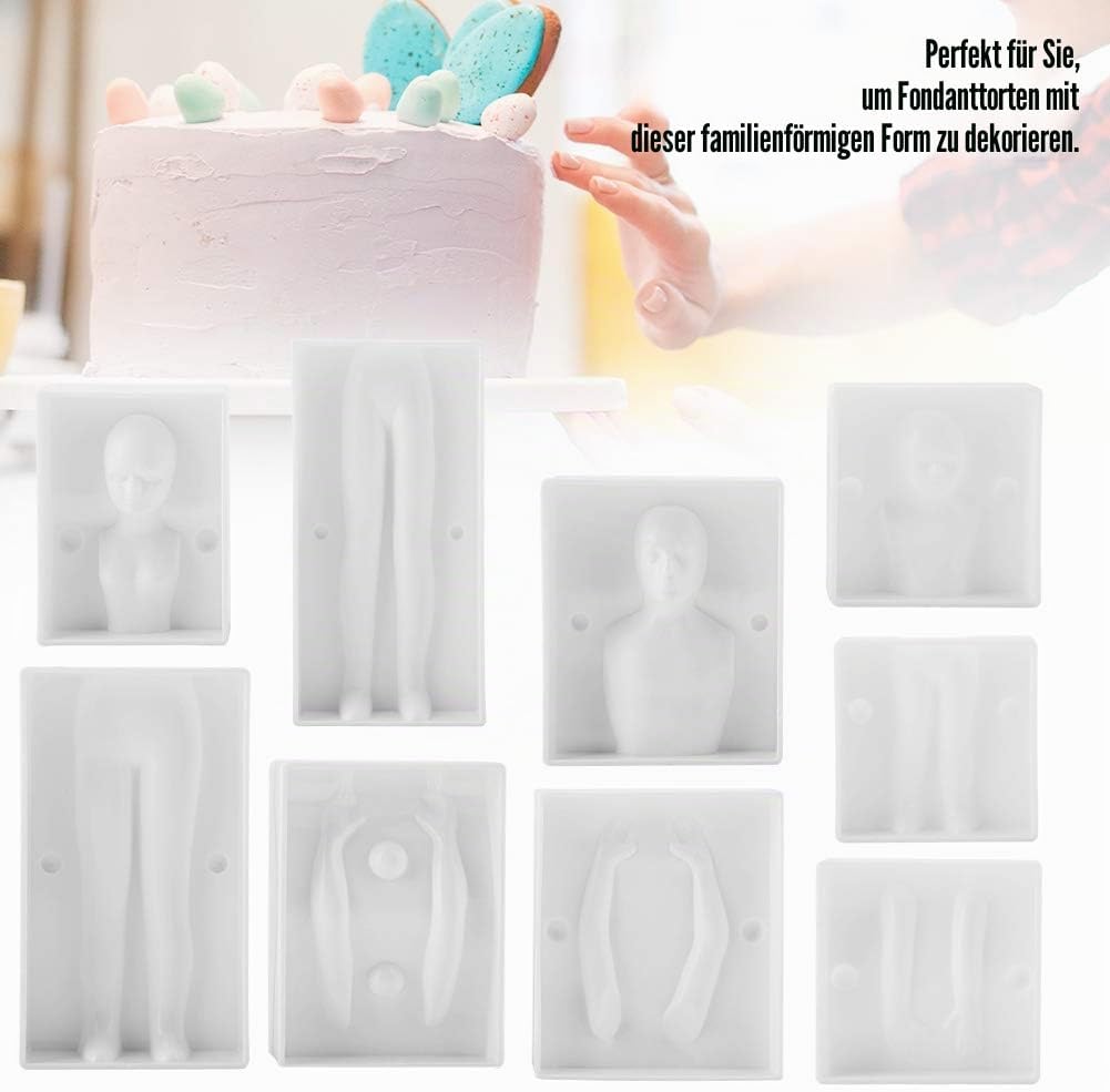 Kuchenform für Familie, Menschlicher Körper, 3D Menschen geformt, Backen, Fondant, Kuchen, Backform,