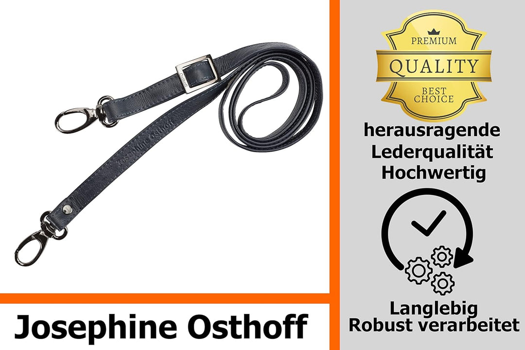 Josephine Osthoff - SCHULTERRIEMEN Echtleder Ersatzriemen Gurt Crossbody Strap Ersatz 135 cm Länge 2