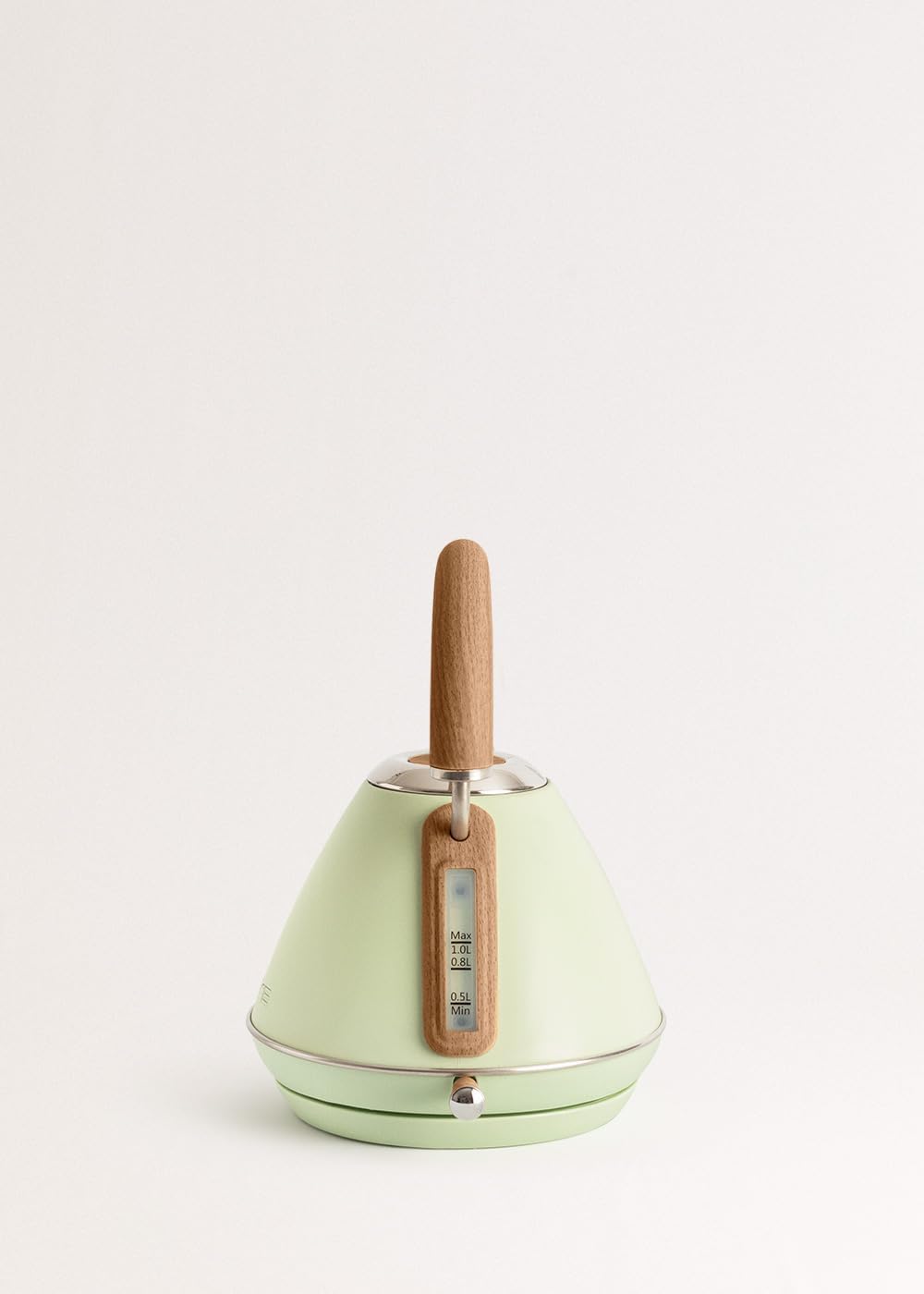 CREATE/KETTLE RETRO M/Elektrischer Wasserkocher Pastellgrün/Schnelles Aufkochen, Fassungsvermögen 1L