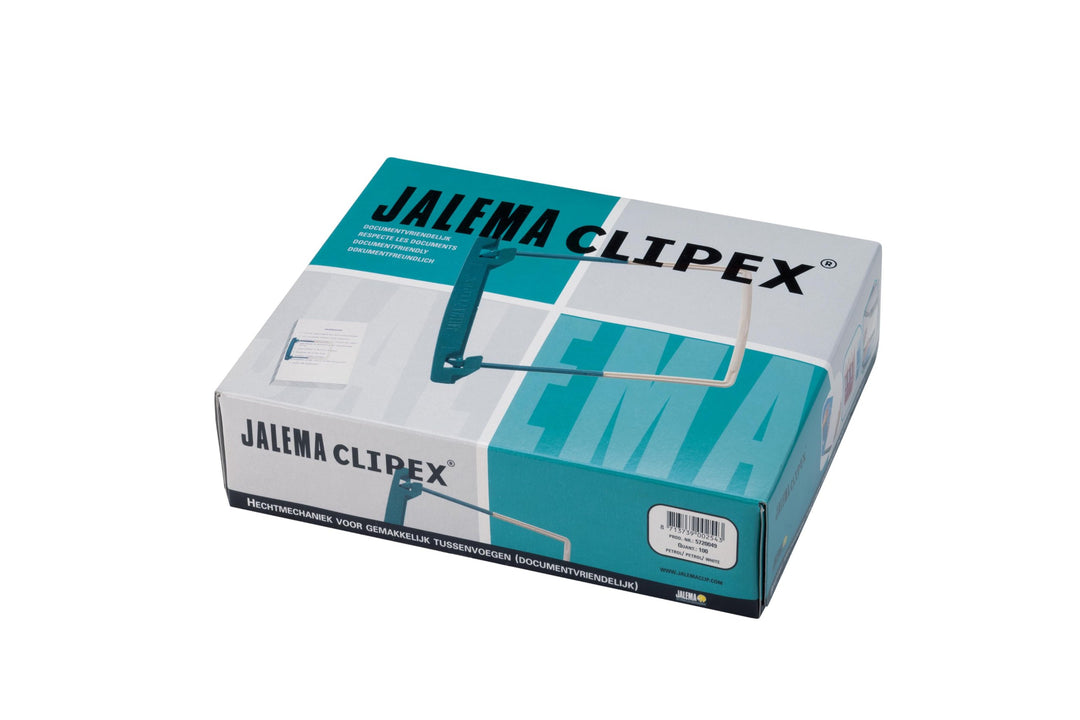 JalemaClipex, Jalema 5720049, petrol, PVC- und Weichmacherfrei Clipheftung für die Langzeitarchivier