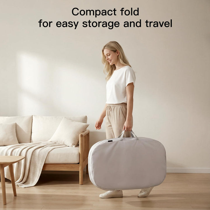 Gromast 2-in-1-Babywippe für Säuglinge, tragbare Babywippe mit 3 Liegepositionen und Reisetasche – D
