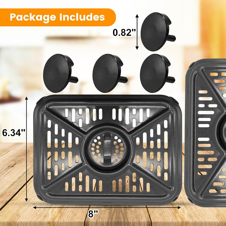 Luftfräter Grillplatte für Ninja Foodi AF500UK 10.4L 7 in 1 AF400UK 9.5L 6 in 1 DualZone 2 Schublade