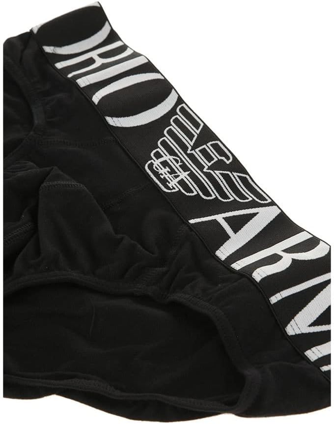 Emporio Armani Herren Brief Megalogo Briefs (1er Pack) S Weiss, S Weiss