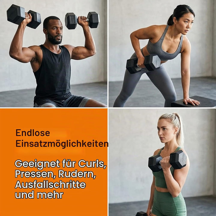 Athlyt - Hex Dumbbell 5 Kilogramm, 5 Kilogramm