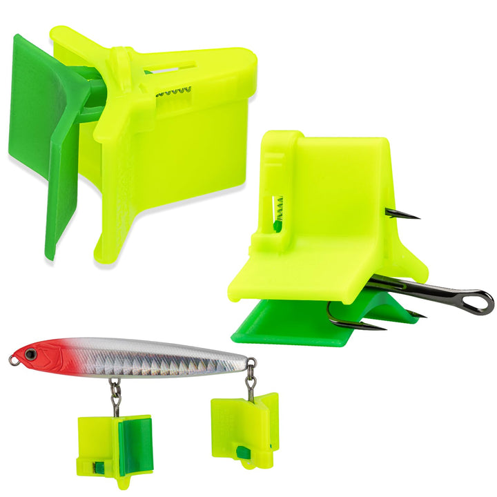 THKFISH Drillinge Angelhaken Hauben Drillingshaken Abdeckung Hakenhauben für Angelköder S-50 Stück/M