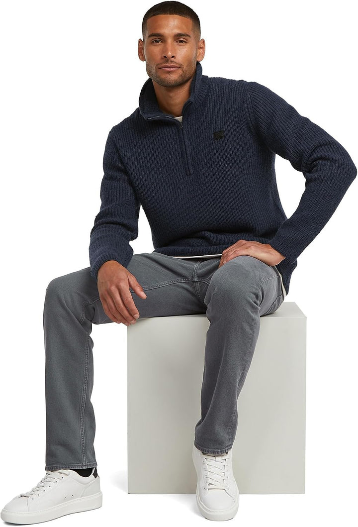 G-Star Raw Herren Jeans Mosa Straight Jeans 26W / 30L Mehrfarben (India Ink/Folkstone Gray Double Dy