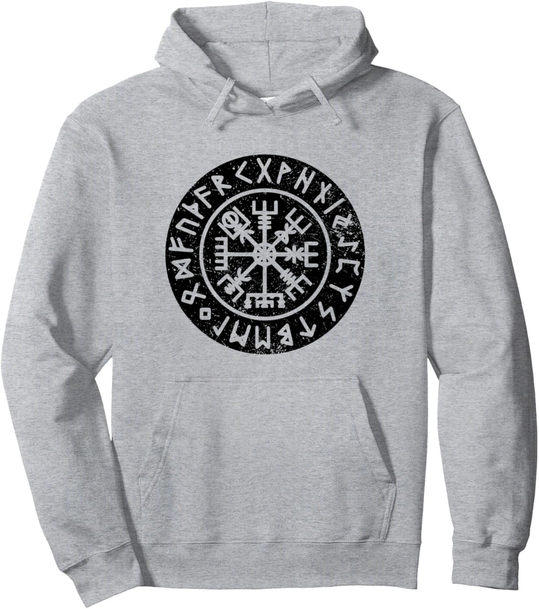 Vegvisir Wikinger Kompass Keltische nordische Rune nordische Mythologie Pullover Hoodie