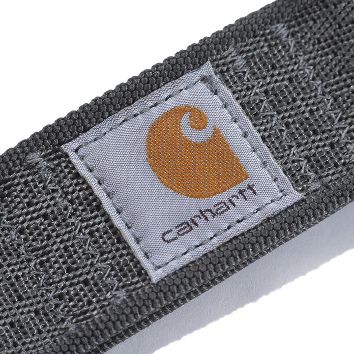 Carhartt Logo Gürtel 2217 M Robustes, Flexibles Nylon-gurtband (Kies), M Kies