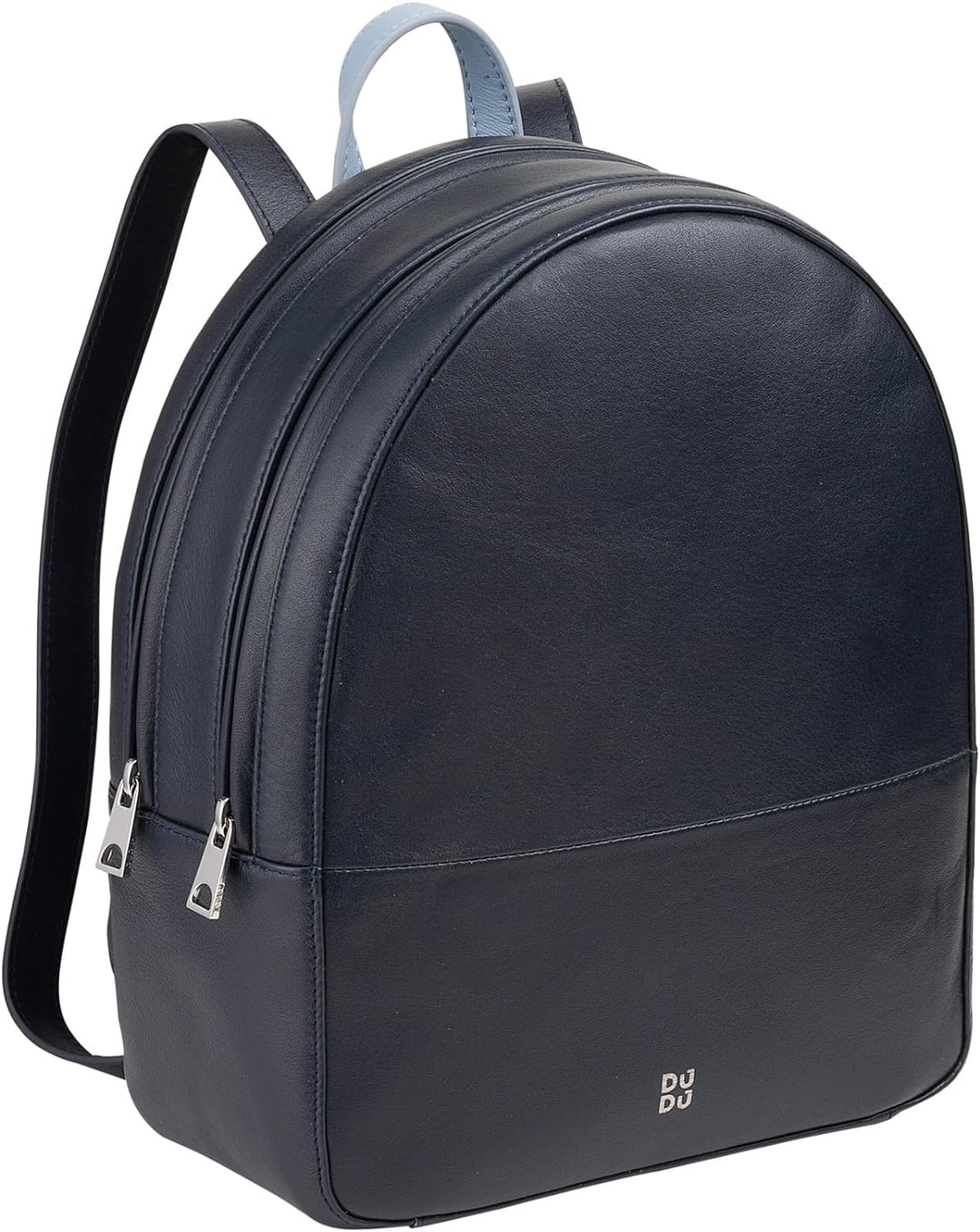 DuDu Rucksack Damen Bunt Sommerlich aus weichem Leder Rucksack Multicolor mit doppeltem Reissverschl